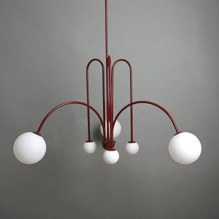 Art Deco style chandelier large glass ball pendant ceiling lamp