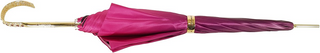 Elegant fuchsia umbrella double canopy Swarovski crystal close-up