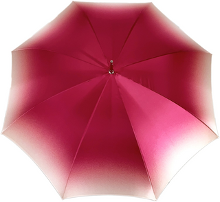 Handmade black white umbrella Swarovski crystal handle open