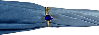 Women's luxury floral light blue automatic Swarovski umbrella top