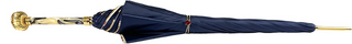 Luxury blue women's umbrella – Swarovski open canopy