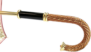 Luxury baroque umbrella – 24K gold handle profile