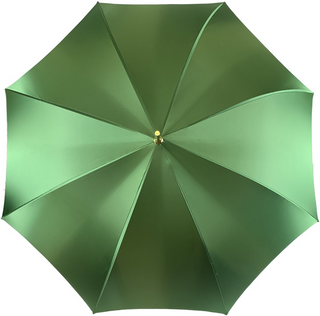 Women's green luxury umbrella emerald rhinestones gold top