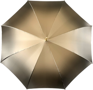 Women's luxury umbrella – double canopy profile view