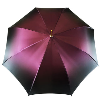 Handmade amethyst elegance umbrella amethyst handle open