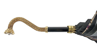 Luxury amethyst elegance umbrella amethyst handle detail