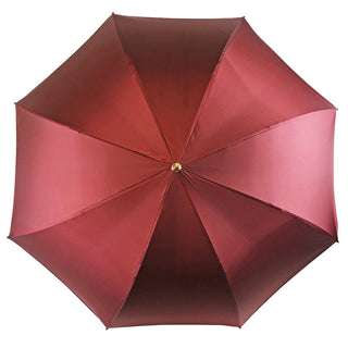 Handmade burgundy automatic umbrella Swarovski lace open