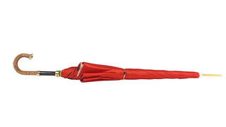 Luxury red roses umbrella – open canopy full view