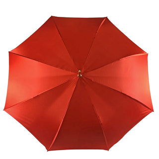 Red roses satin umbrella – canopy roses pattern close-up