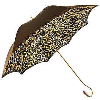 Leopard umbrella – crystal handle close-up detail