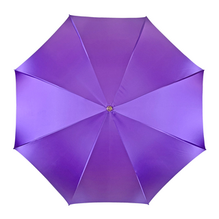 Purple women's umbrella – crystal handle side profile