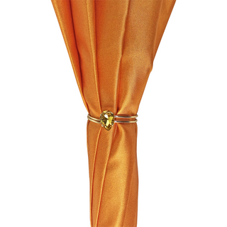 Exclusive orange animalier umbrella with crystal handle