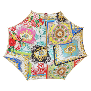 Italian luxury umbrella – gold handle automatic closed
