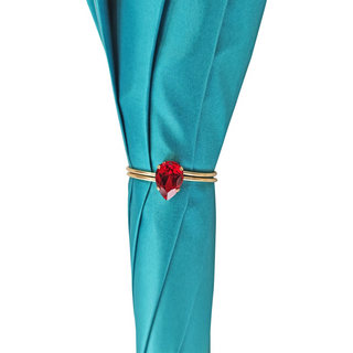 Exclusive Sicilian art umbrella 24K gold plated handle