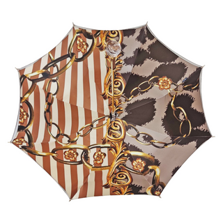 Women's classic Sicily luxury umbrella 24K gold handle top