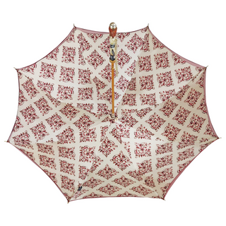 Luxury satin women's umbrella – Swarovski handle closed