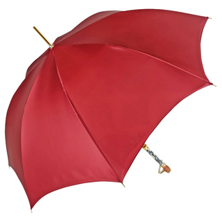 Premium satin umbrella – Swarovski handle side profile