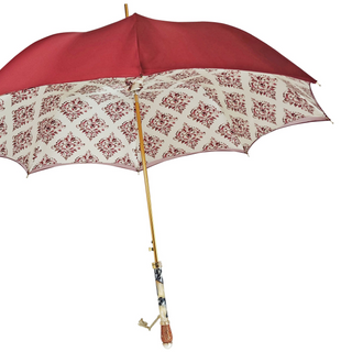 Women's luxury umbrella – Swarovski crystal handle close-up