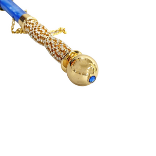 Handcrafted Majolica umbrella Italian art 24K gold handle