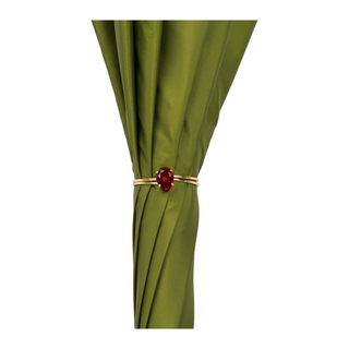Luxury satin umbrella – balloon canopy pattern close-up