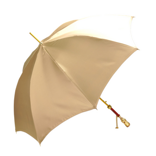 Handmade golden luxury umbrella 24K gold crystal open canopy