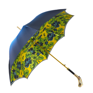 Hand-painted handle umbrella – carbon fiber close-up