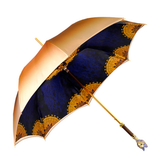 Women's hand-painted wolf umbrella wind-resistant side