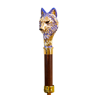 Wolf pattern luxury umbrella hand-painted wind-resistant view