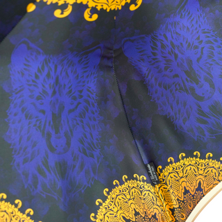 Exclusive hand-painted wolf umbrella wind-resistant frame