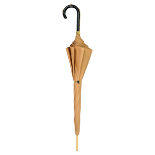 Elegant Italian Majolica umbrella gold filigree close-up