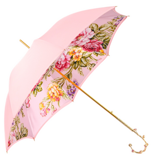 Women's luxury umbrella – 24K gold handle close-up