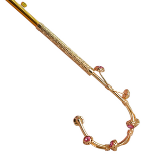 Women's luxury umbrella – gold handle closed profile