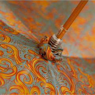 Italian luxury umbrella – golden elephant folded view