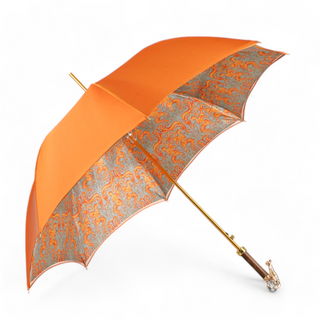 Elephant umbrella – 24K gold handle close-up