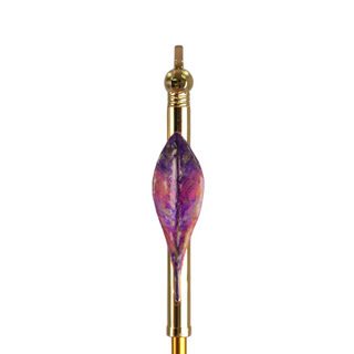 Luxury pink satin umbrella floral handle 24K gold detail