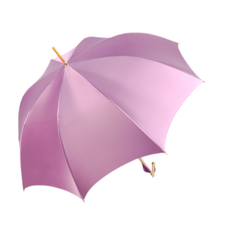 Exclusive luxury pink umbrella floral hand-painted 24K gold