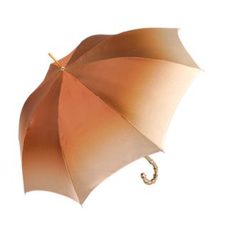 Luxury Italian umbrella – bamboo handle side profile