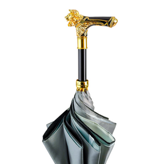 Luxury lion handle umbrella limited edition 24K gold detail