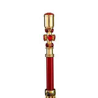 Rose luxury umbrella – gold handle side profile