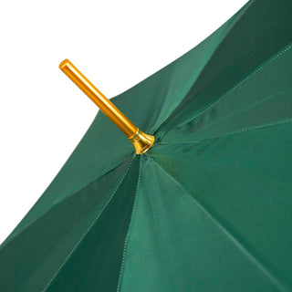 Exclusive peacock umbrella automatic blue leather handle