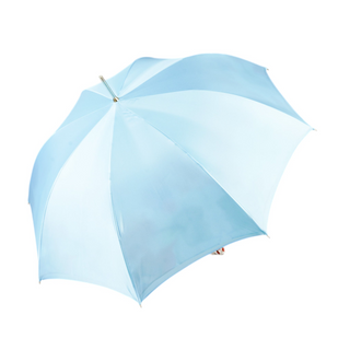 Luxury Italian silver plated umbrella crystal satin canopy