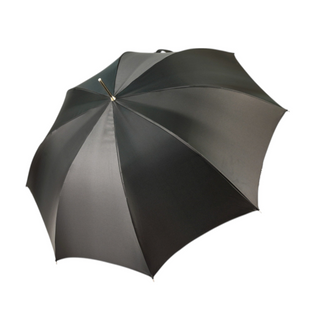 Women's unique Italian luxury umbrella leather handle top