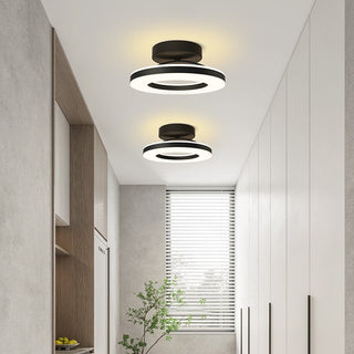 Gold ring LED ceiling light, luxury modern geometry fixture