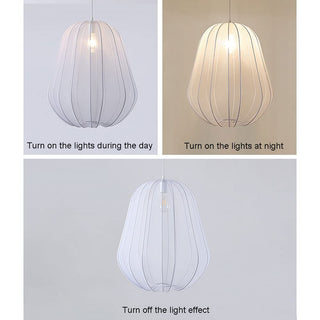 Suspension textile – Plafonnier moderne avec diffuseur de lumière douce et abat-jour élégant
