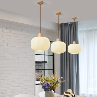 Lantern pendant light — vintage glass ceiling fixture