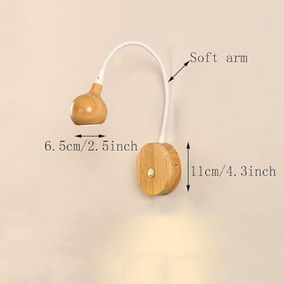 Wooden Wall Light – Scandinavian Wall Sconce with Reading Light Fixture | Lumavera