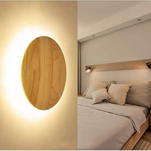 Wooden Wall Lamp – Natural Wood Sconce with Integrated LED Module for Warm Interior Lighting