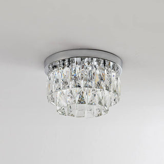 Mid-century tassel ceiling fixture illuminated, semi-flush mount
