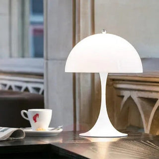 Jellyfish LED lamp illuminated — adjustable color warm glow