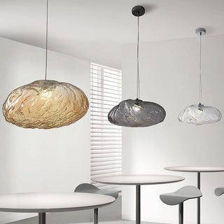 Indoor decorative pendant with cloud glass shade
